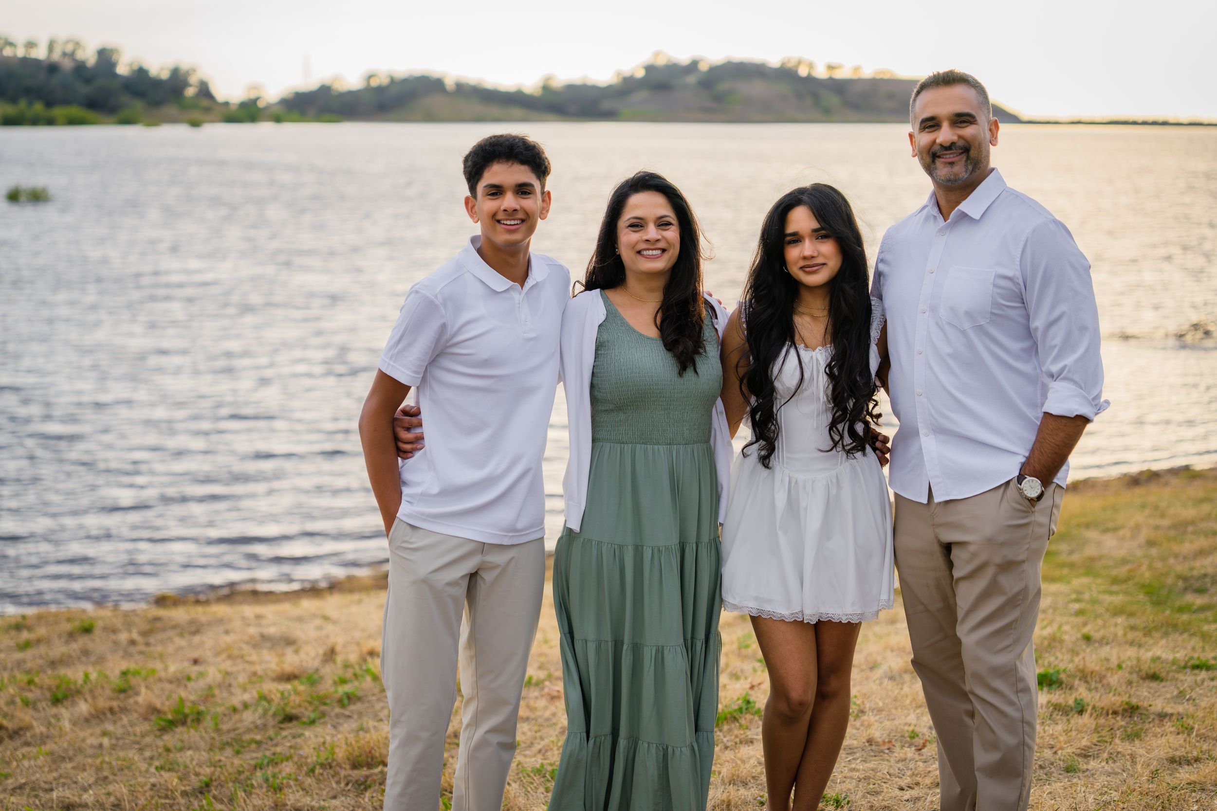 Family session on the water