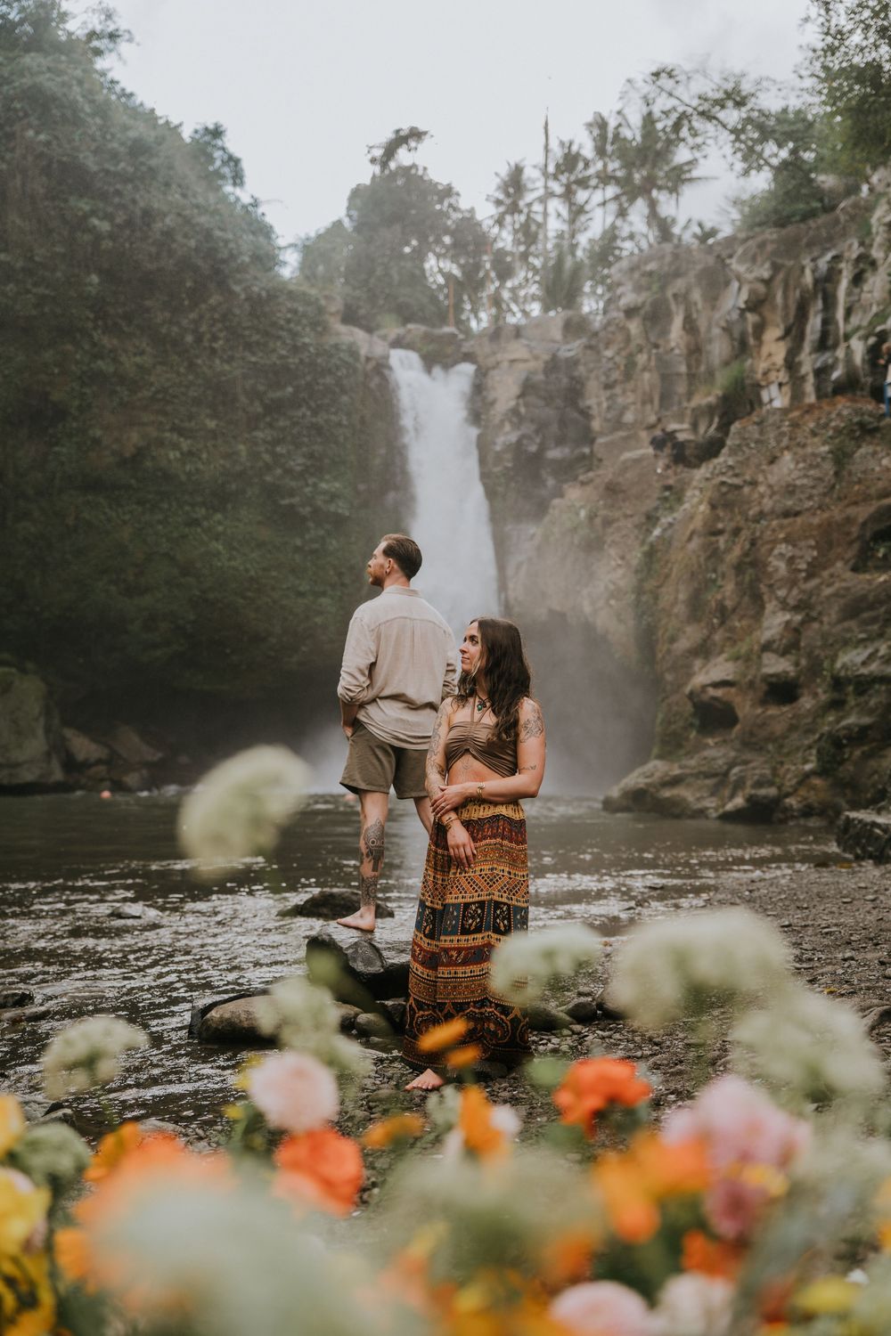 Proposal photography at Blangsinga Waterfall Bali