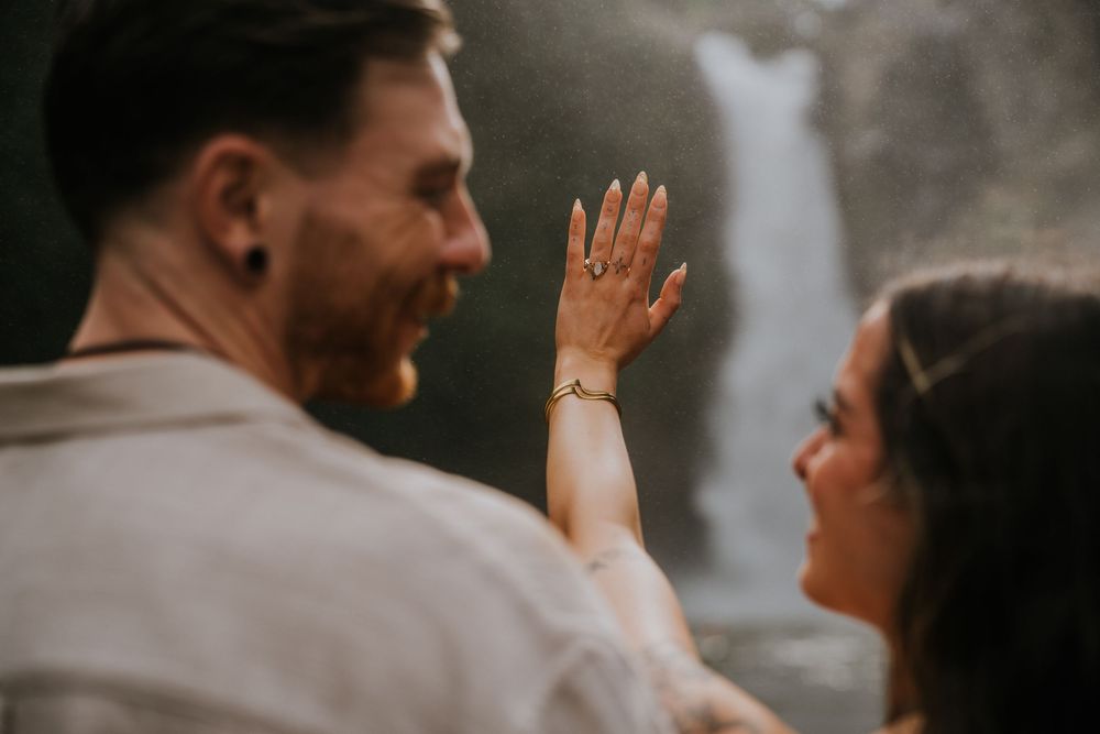 Proposal photography at Blangsinga Waterfall Bali