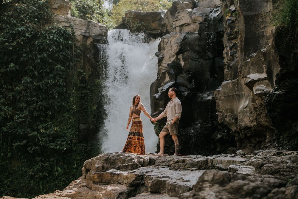 Proposal photography at Blangsinga Waterfall Bali