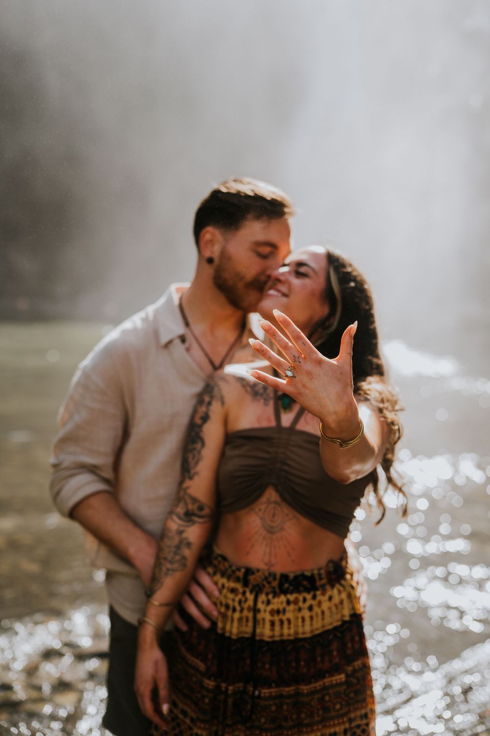 Proposal photography at Blangsinga Waterfall Bali
