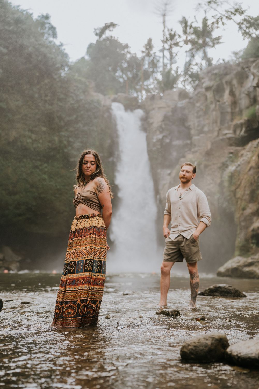 Proposal photography at Blangsinga Waterfall Bali