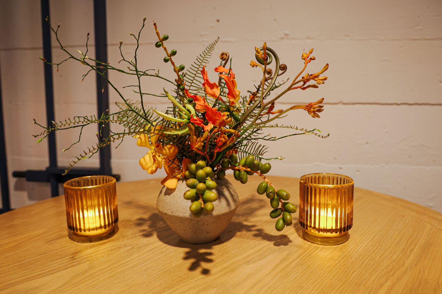 Floral arrangement at the premiere of Lee Cronin's The Mummy at the American Legion Post 43.