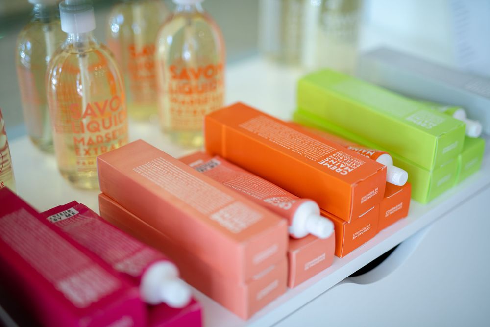 Product photo at a photo shoot for social media advertising for a salon in Craighall, Johannesburg