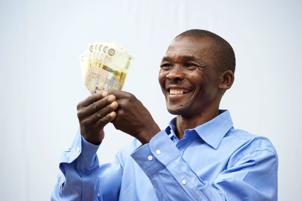 Man posing for an advert photo shoot
