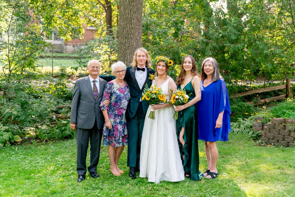 family photo after wedding ceremony in gta