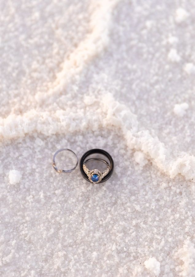 intimate elopement at the salt flats