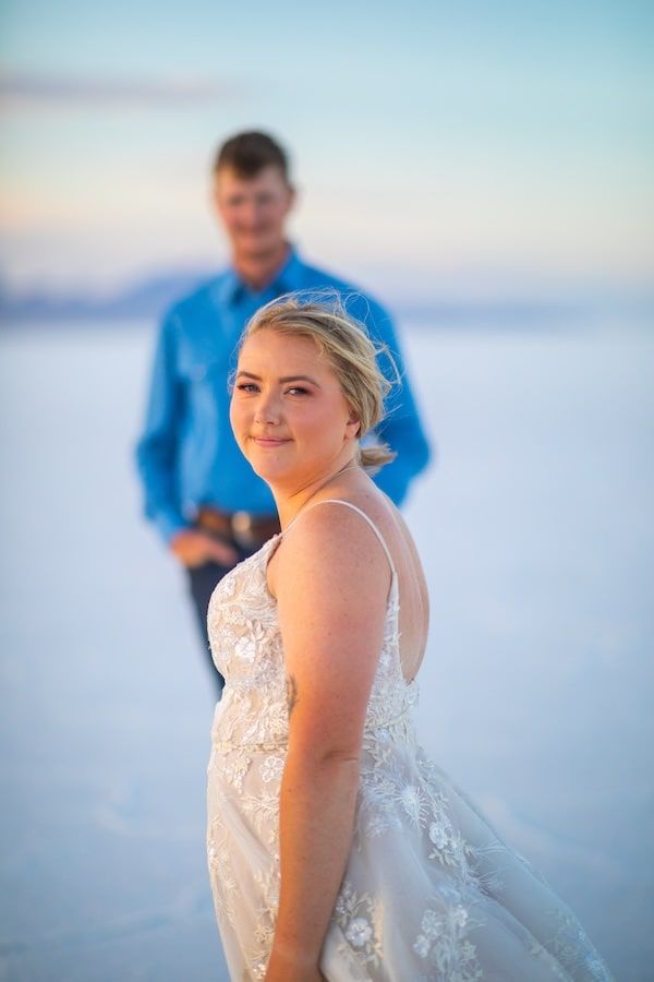 intimate elopement at the salt flats