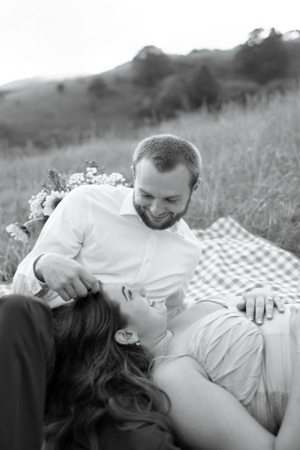 Engagement Couples Session at Moses Cone on the Blue Ridge Parkway in Blowing Rock, NC