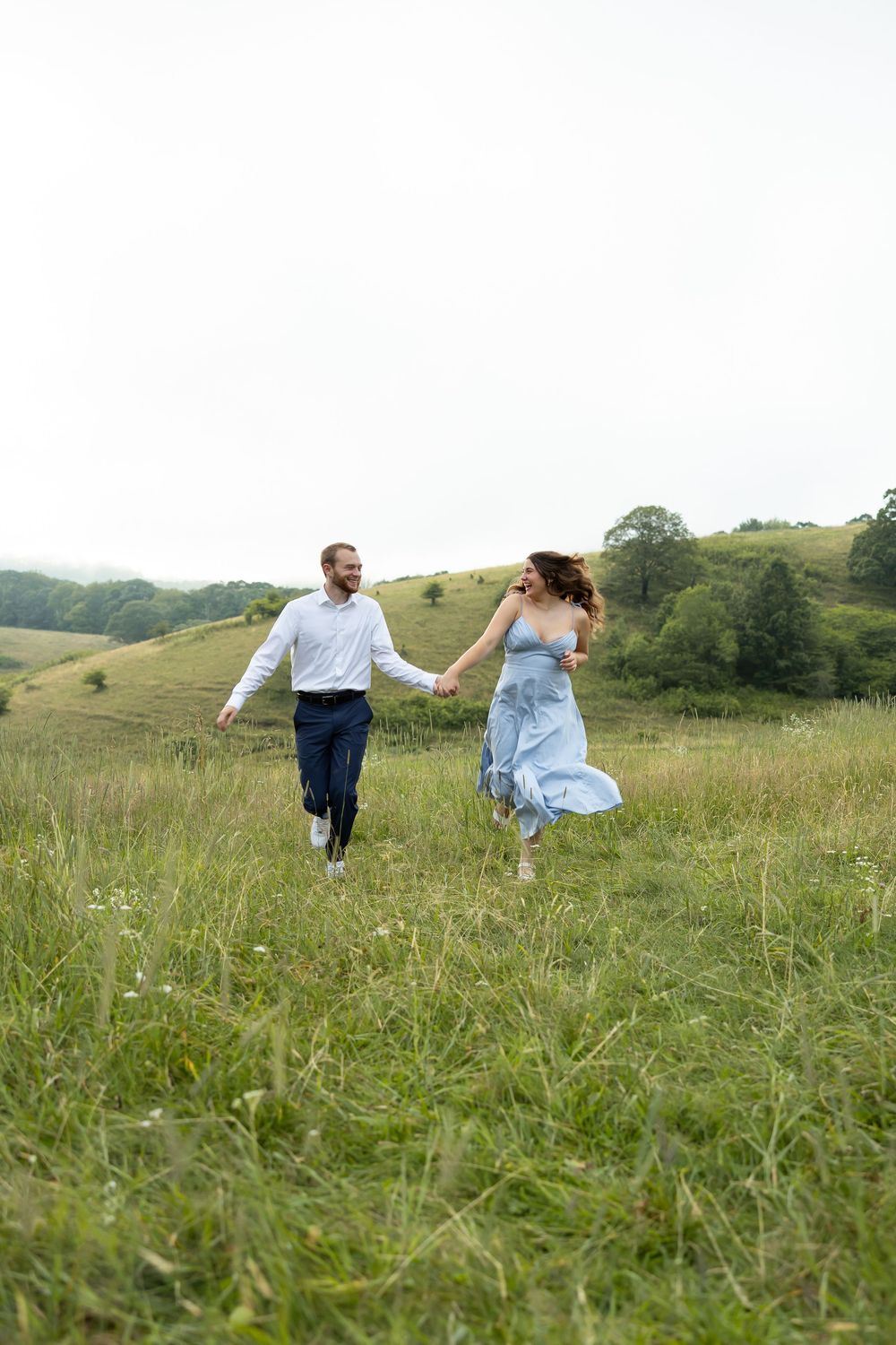 Engagement Couples Session at Moses Cone on the Blue Ridge Parkway in Blowing Rock, NC