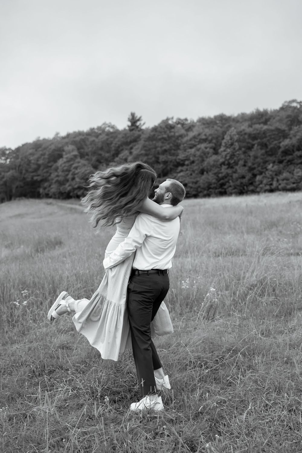 Engagement Couples Session at Moses Cone on the Blue Ridge Parkway in Blowing Rock, NC