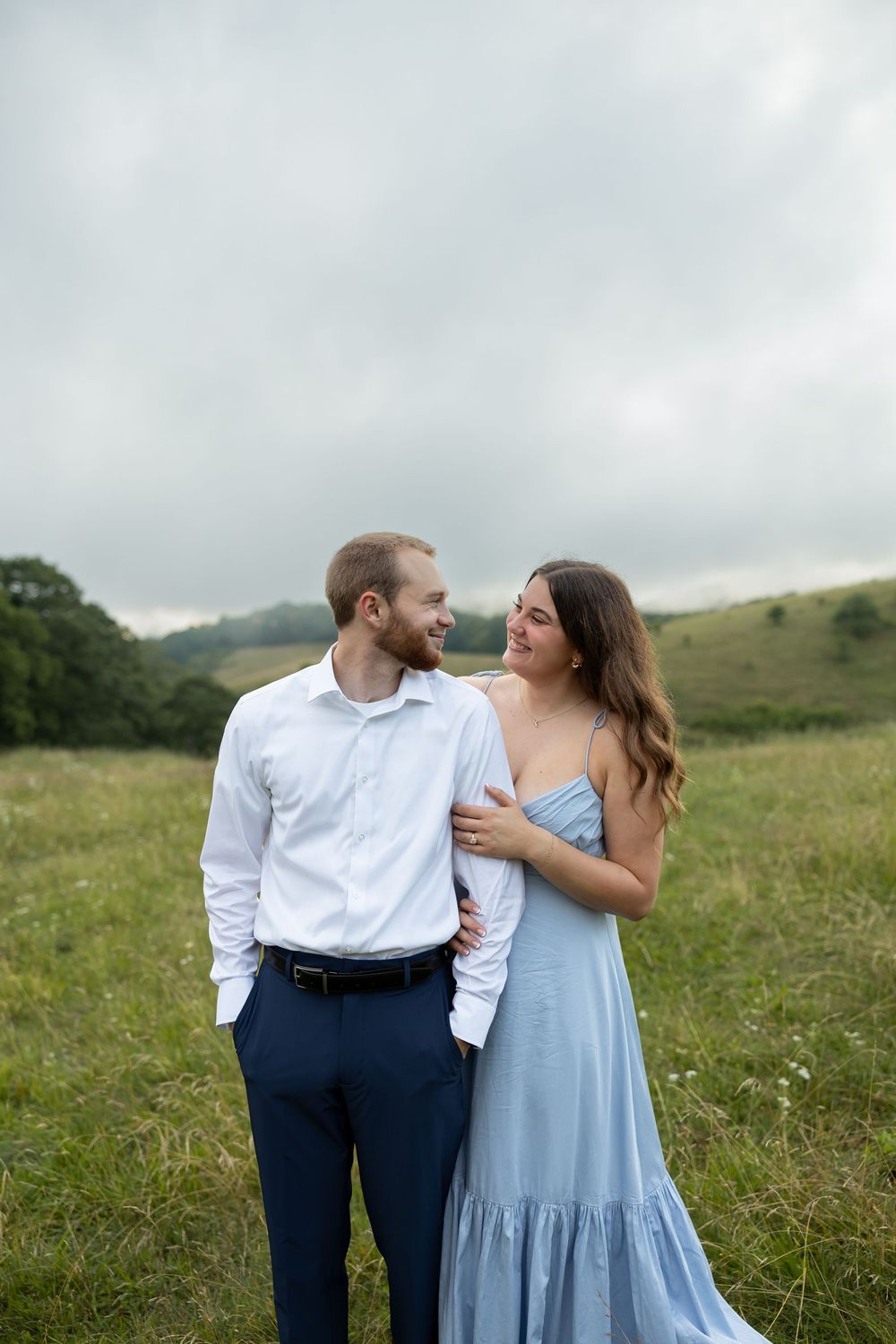 Engagement Couples Session at Moses Cone on the Blue Ridge Parkway in Blowing Rock, NC
