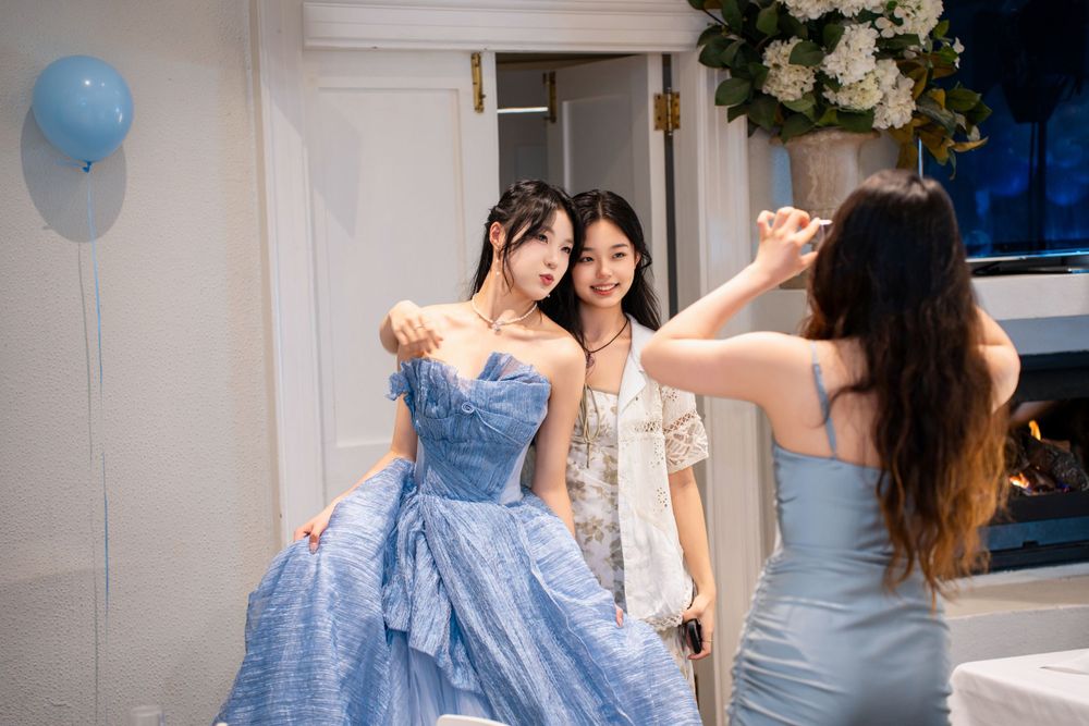 Elegant 18th birthday fine dining celebration with friends at Wintergarden Auckland, captured by an Auckland event photographer.