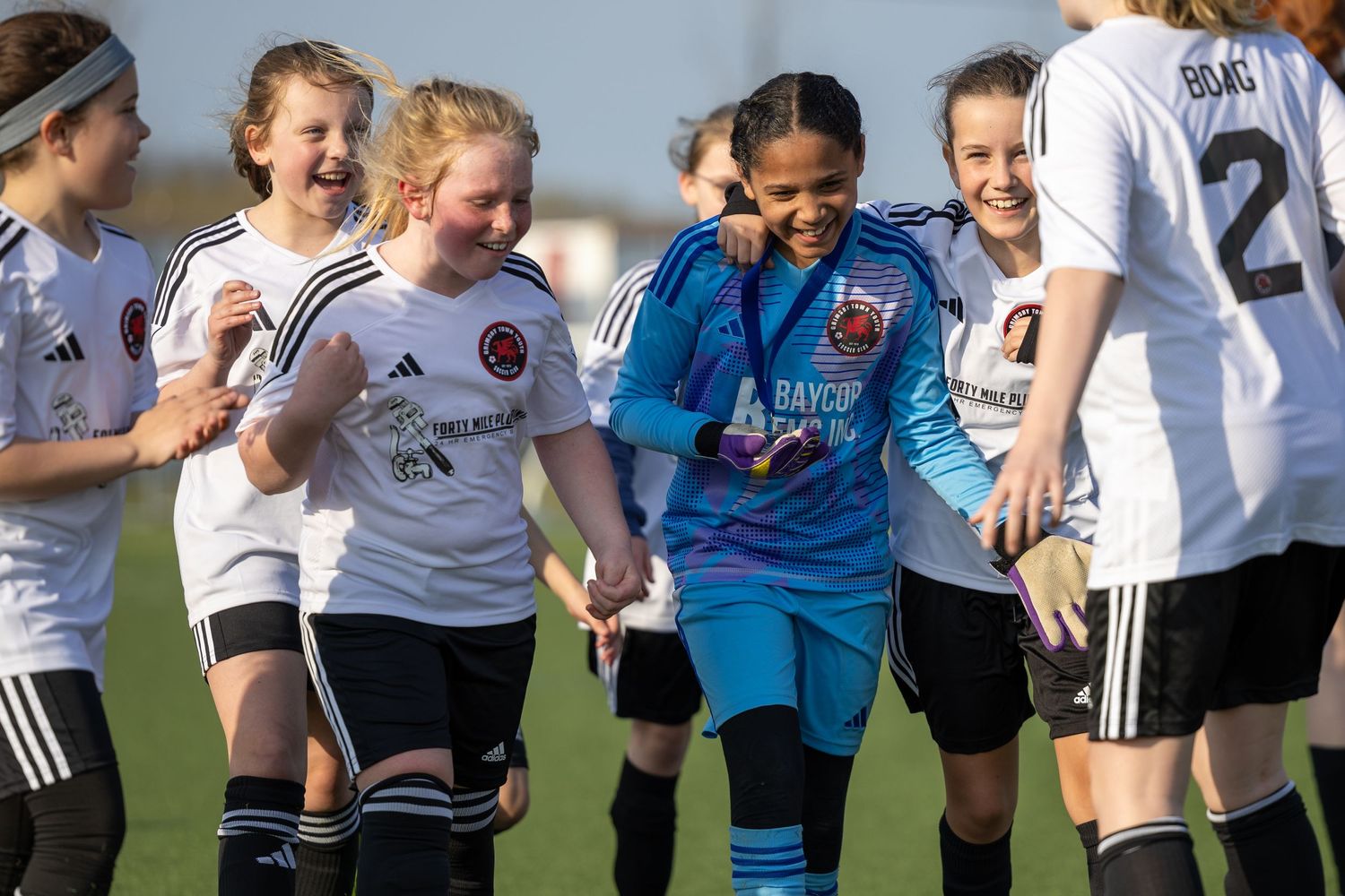 Grimsby Girls Soccer during game