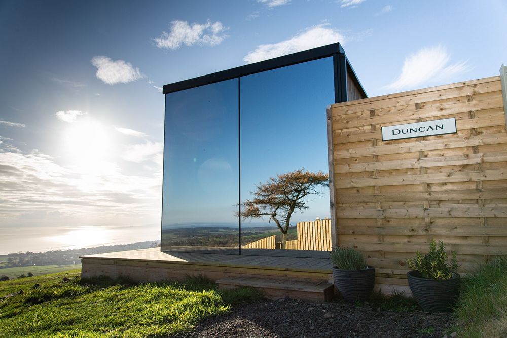 Glass walled accommodation