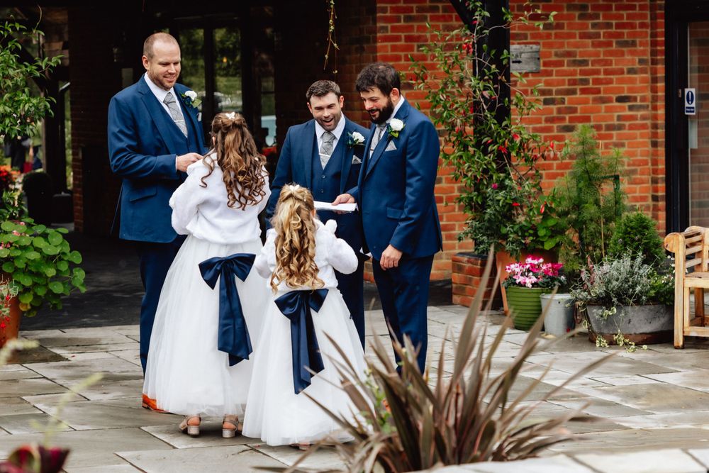Groomsmen and flower girls Cottesmore Hotel