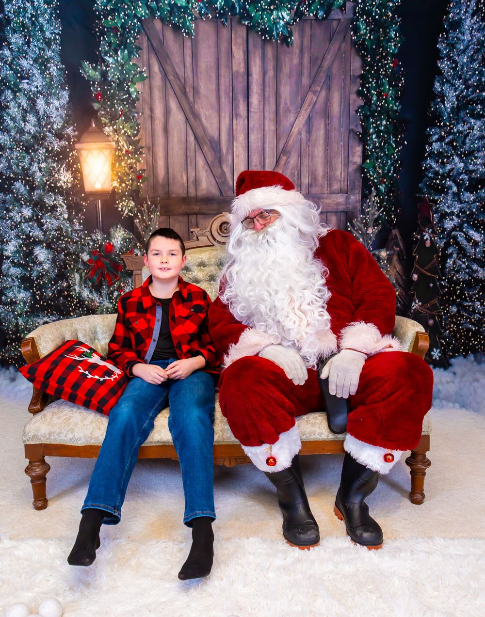 Winter mini sessions  Santa pictures