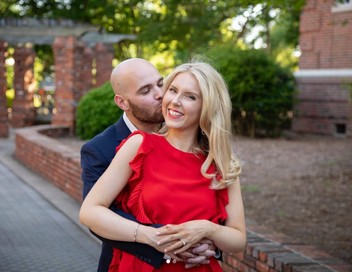 Engagement photo in Starkville, MS