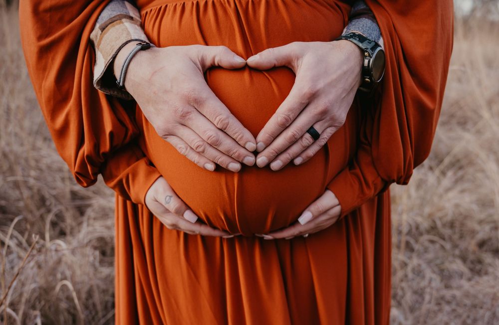 Fall outdoor maternity session in Michigan