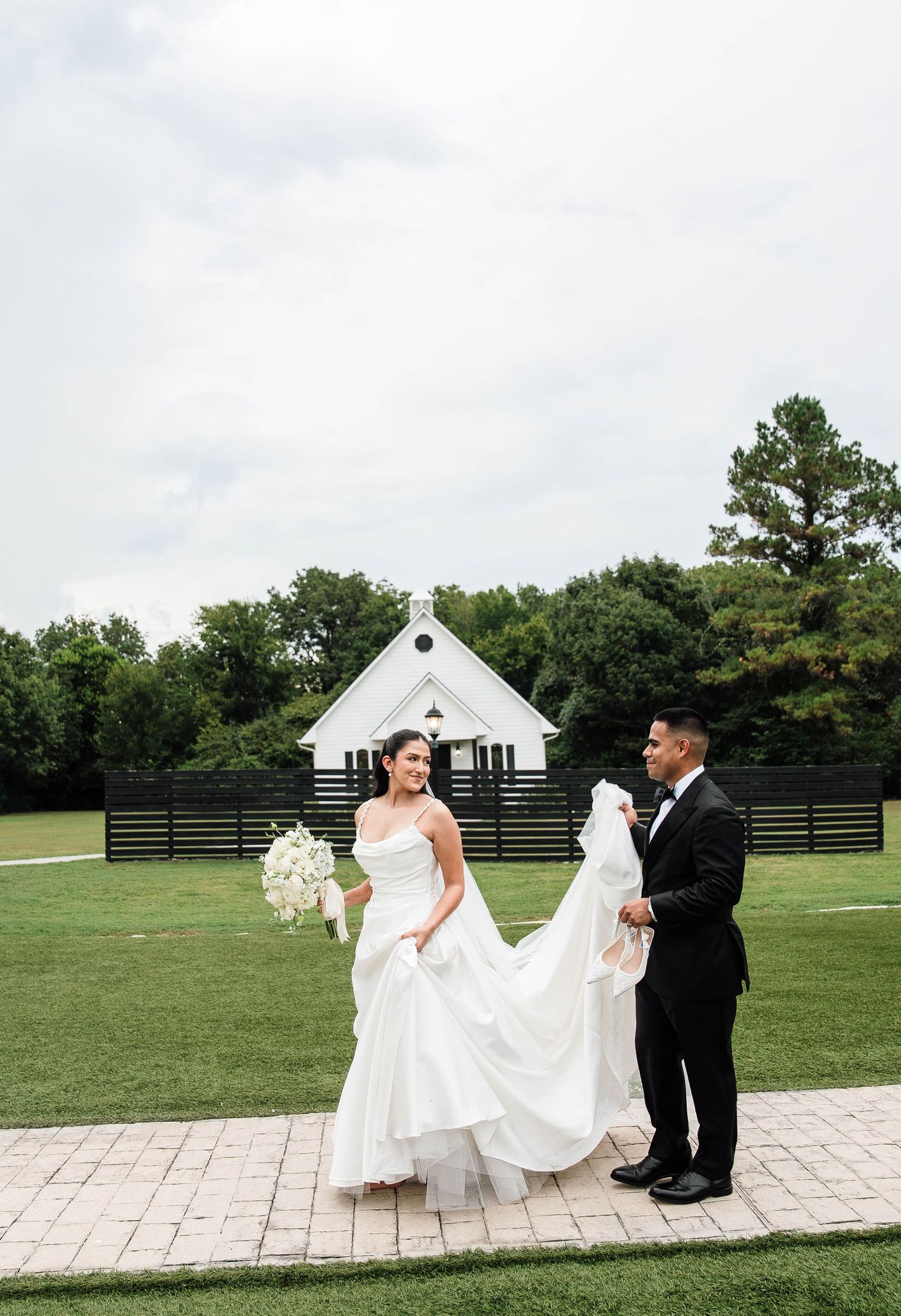 Elegant wedding portrait by Galveston Texas wedding photographer