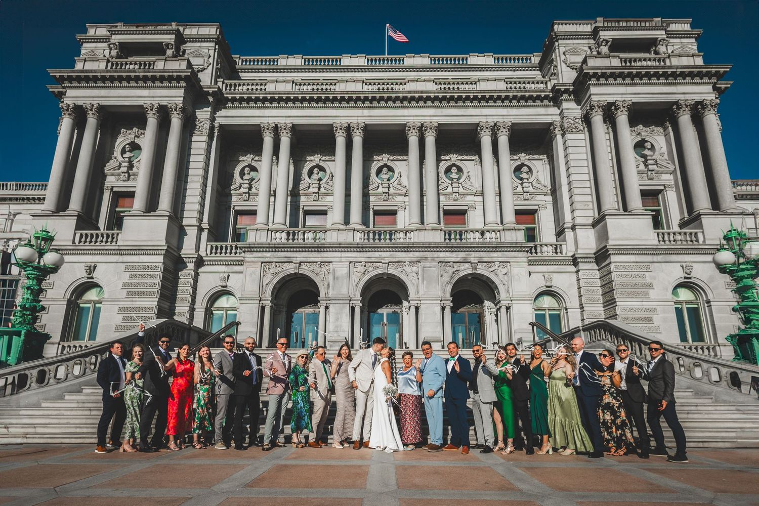 small wedding at Library of Congress