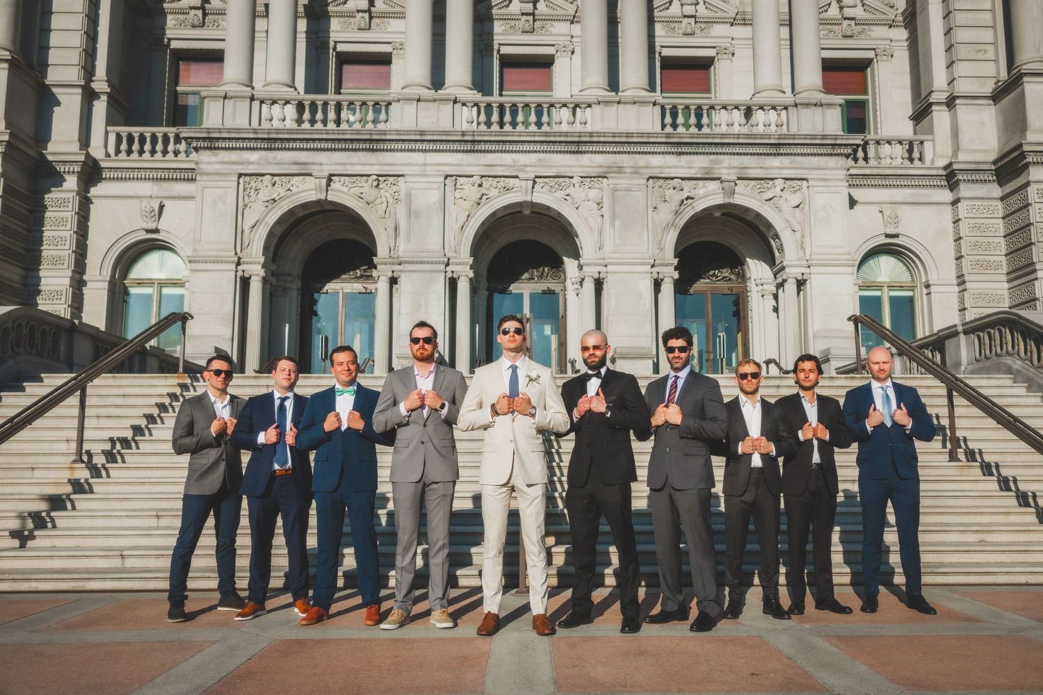 Groomsmen portrait Library of Congress Wedding party