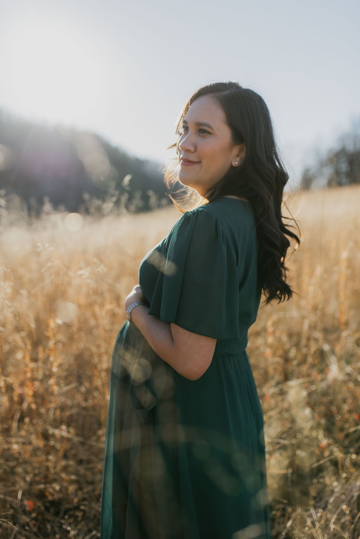 Knoxville Maternity photos outdoor beautiful relaxed
