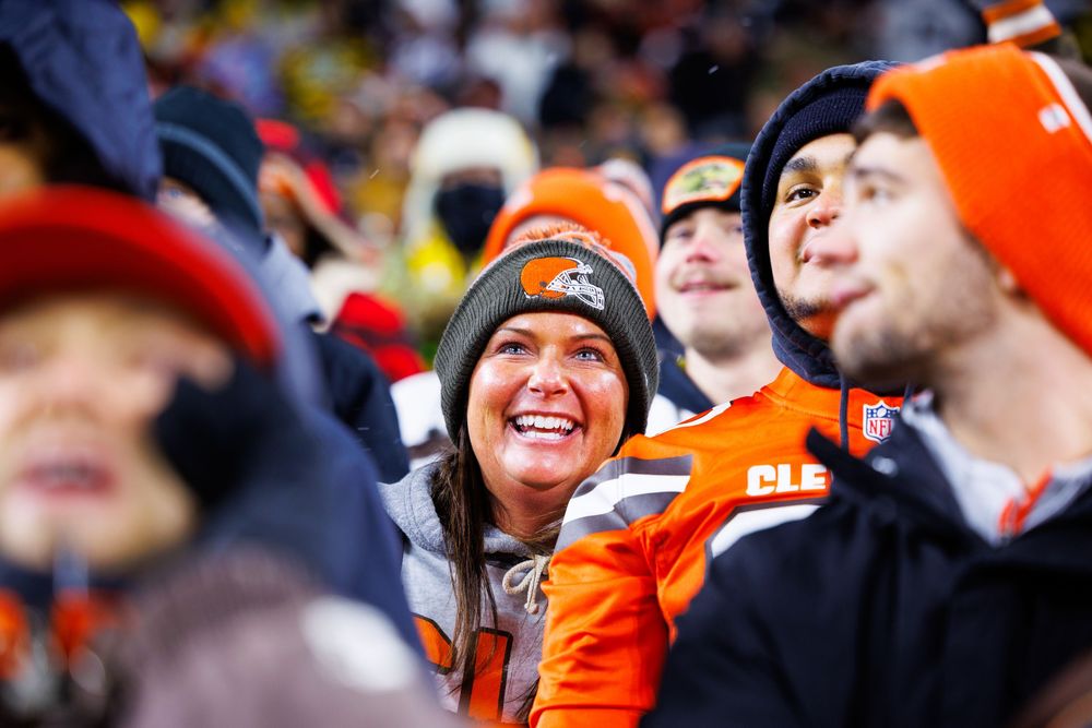 Lifestyle sports photo at Cleveland Browns Stadium vs Pittsburgh Steelers for Destination Cleveland