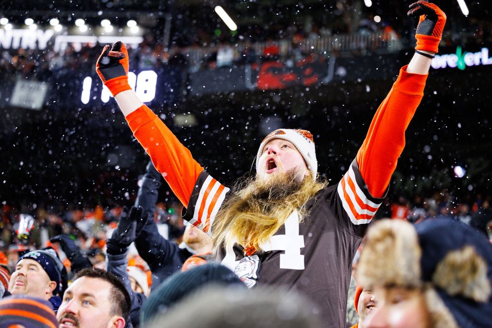 Lifestyle sports photo at Cleveland Browns Stadium vs Pittsburgh Steelers for Destination Cleveland