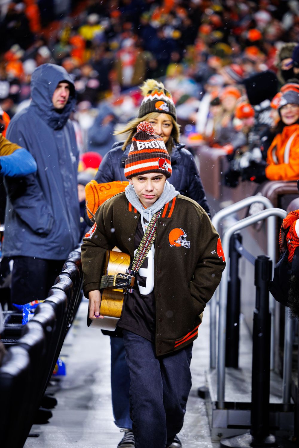 Lifestyle sports photo at Cleveland Browns Stadium vs Pittsburgh Steelers for Destination Cleveland