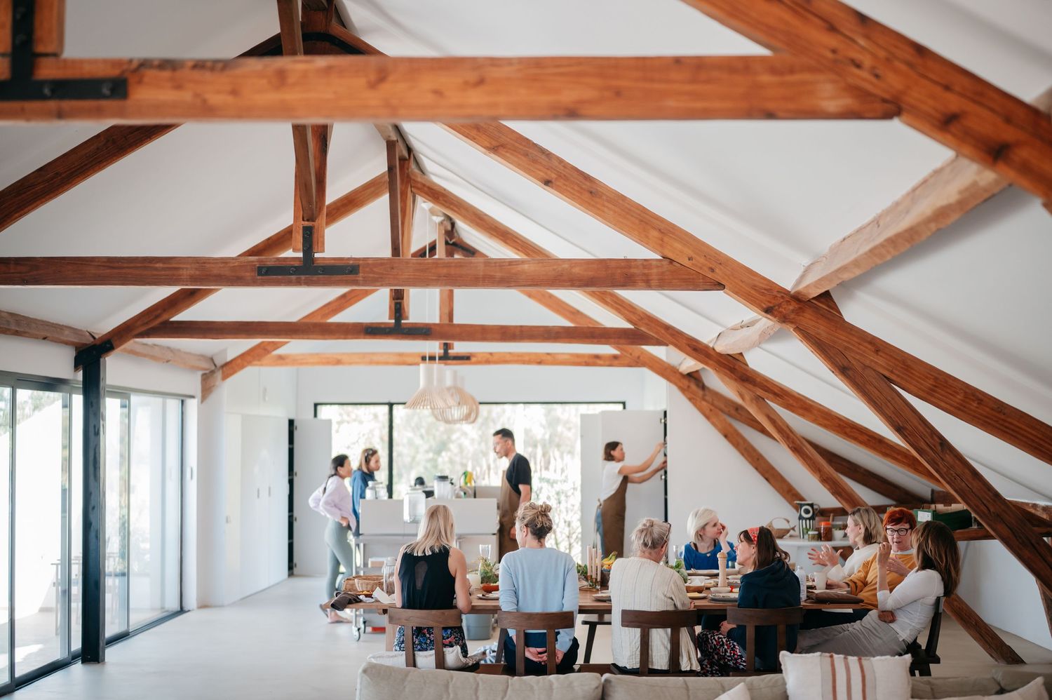 female yoga retreat in portugal
