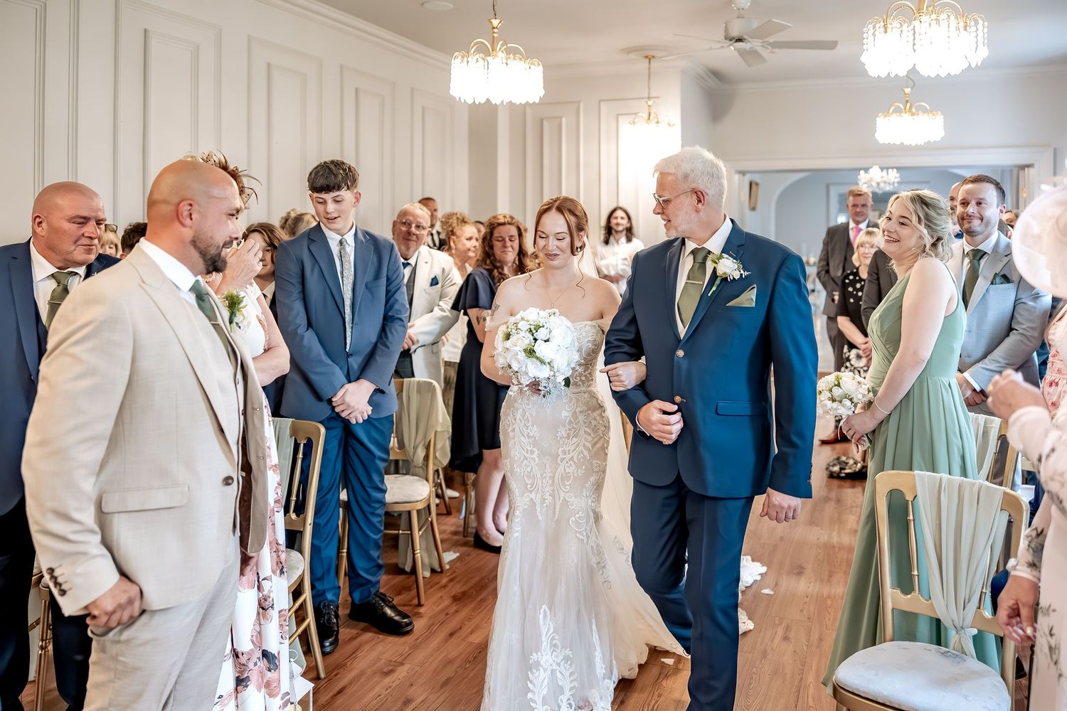 Documentary wedding photography at Dunedin House in Patrington.
