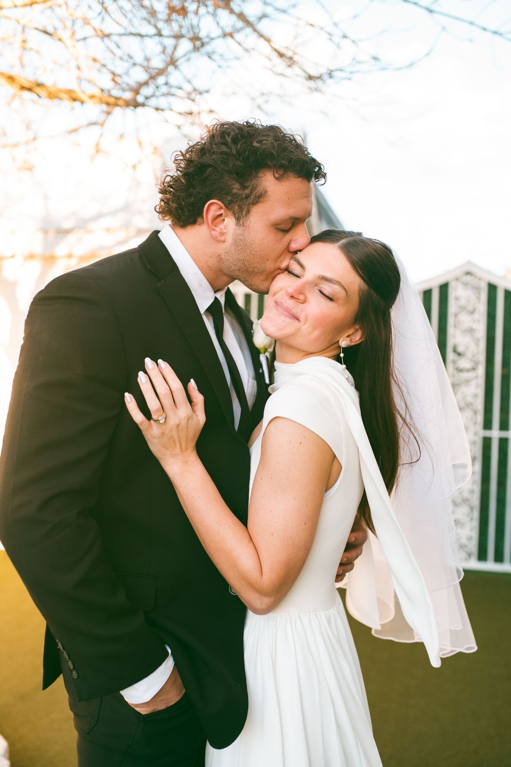Tunnel of Love wedding at the Little White chapel