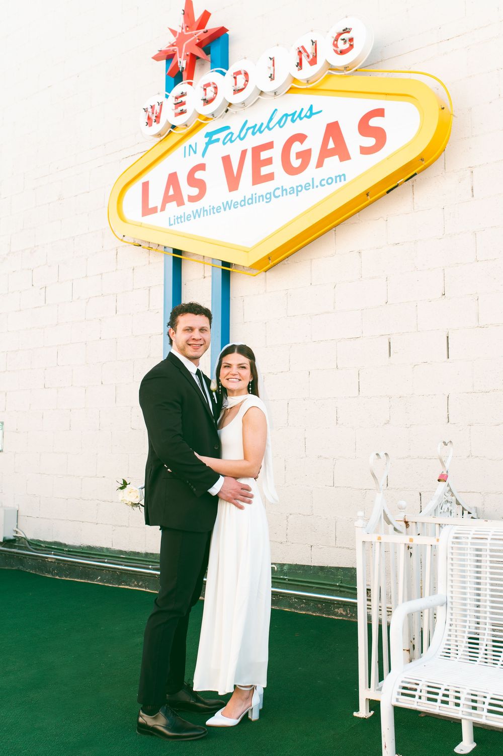 Tunnel of Love wedding at the Little White chapel