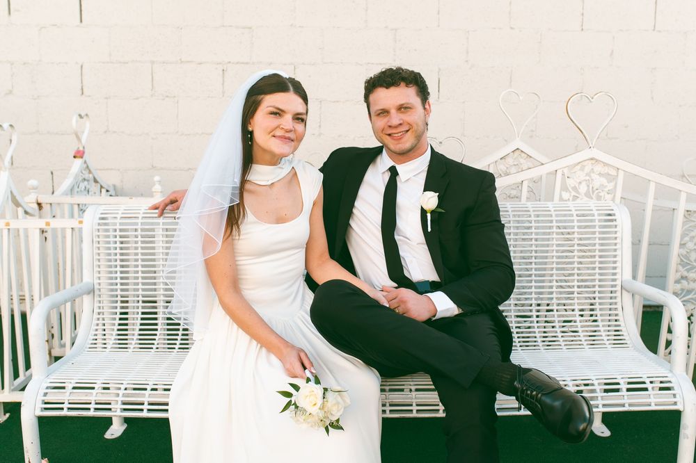Tunnel of Love wedding at the Little White chapel