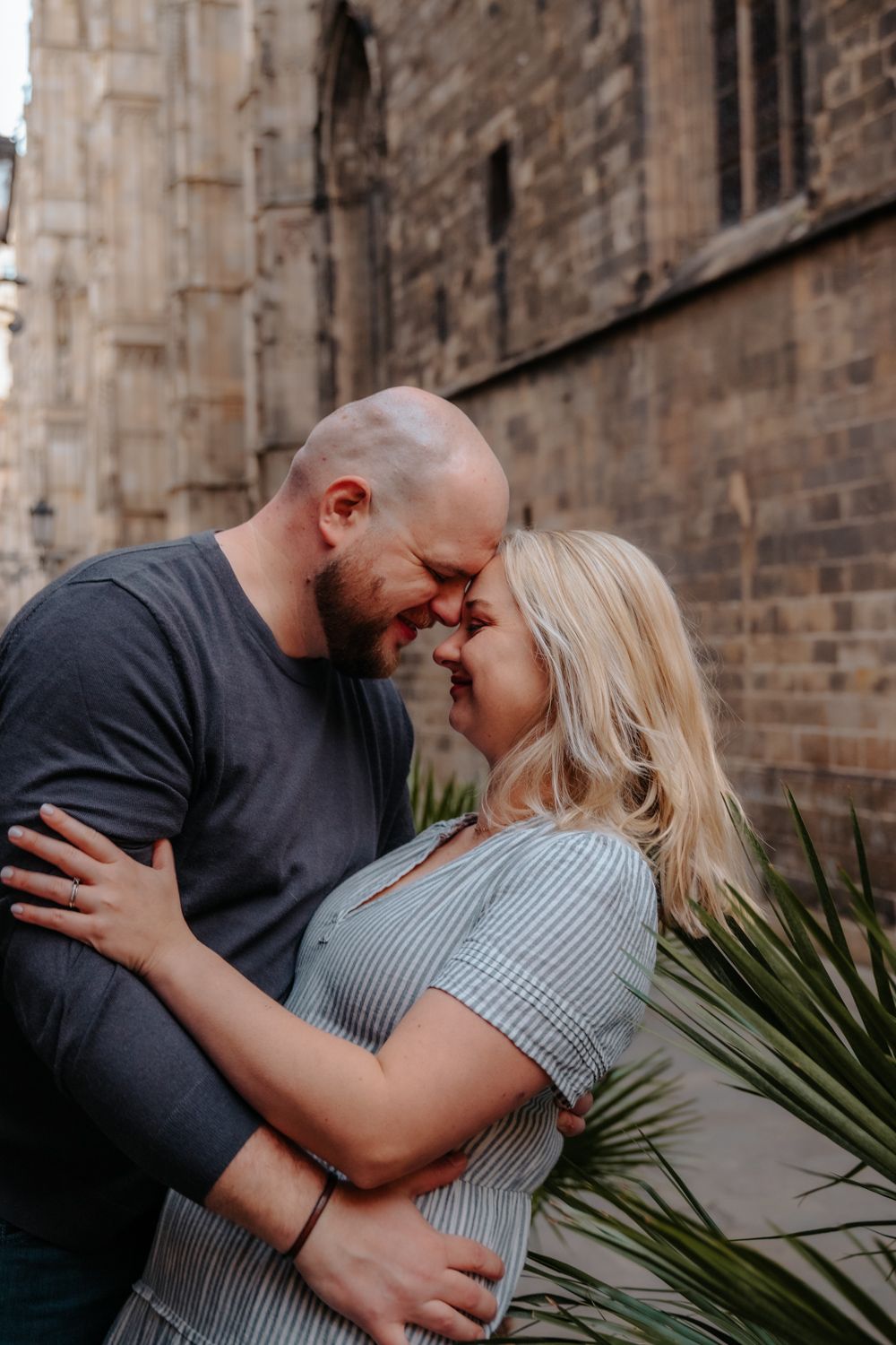 Long term couple celebrating love Barcelona old city BarcelonaLoversPH