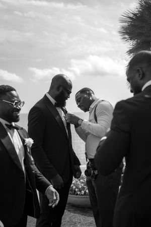 Morning Session, groom getting ready