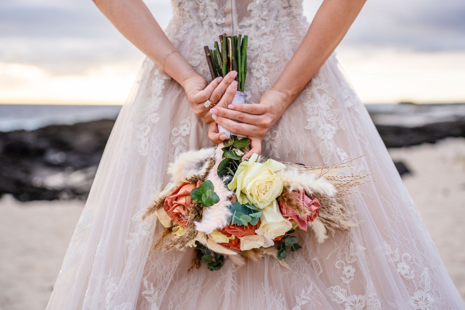 Big Island wedding & elopement photographer capturing romantic, natural moments across Hawaii. Sunset beach & adventure sessions.
