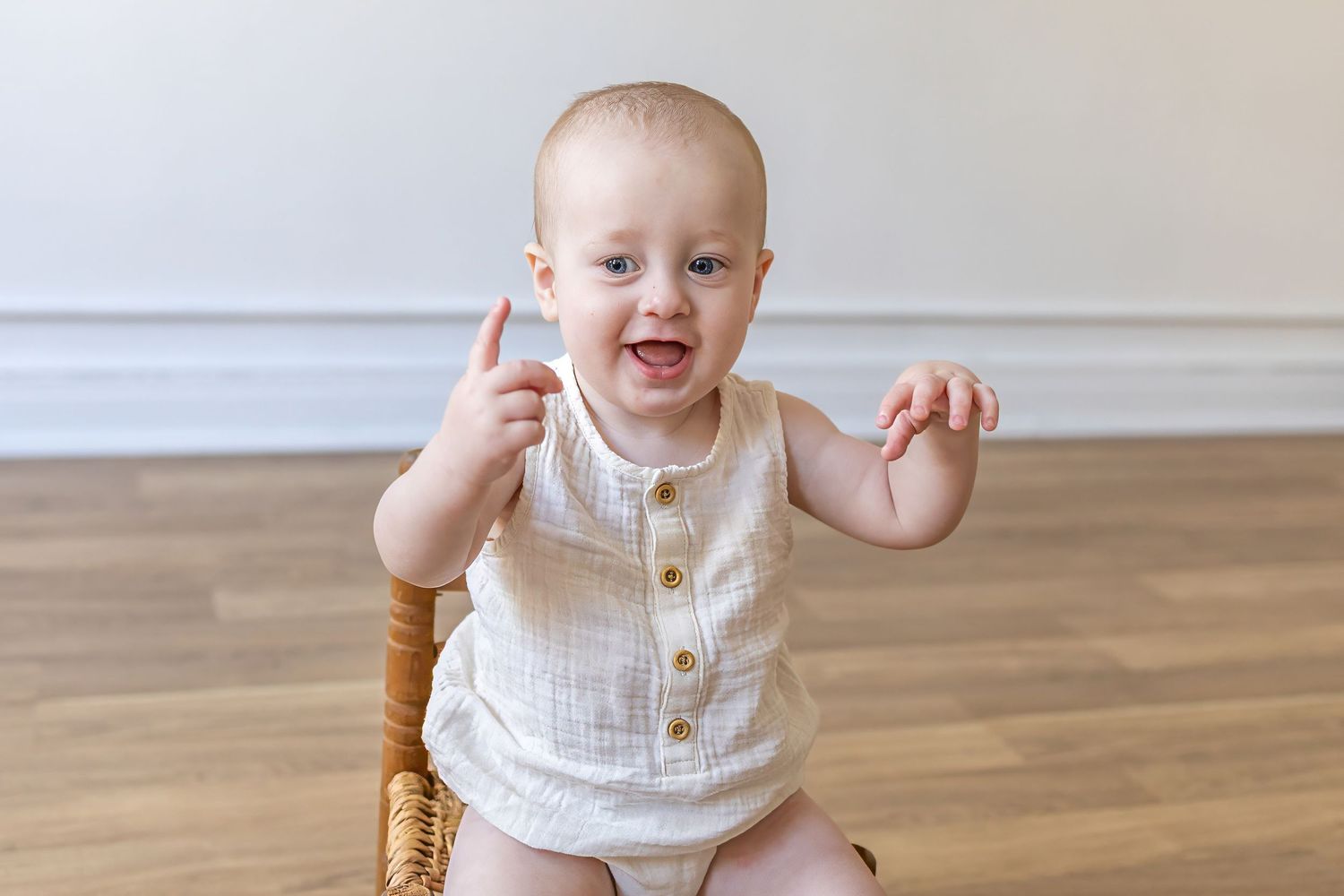 Springfield Il photographer captures a first birthday milestone session in Central, IL