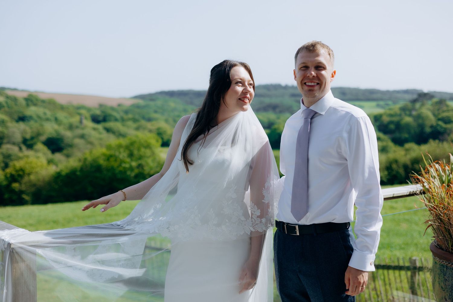 Documentary style wedding photography in Cornwall.