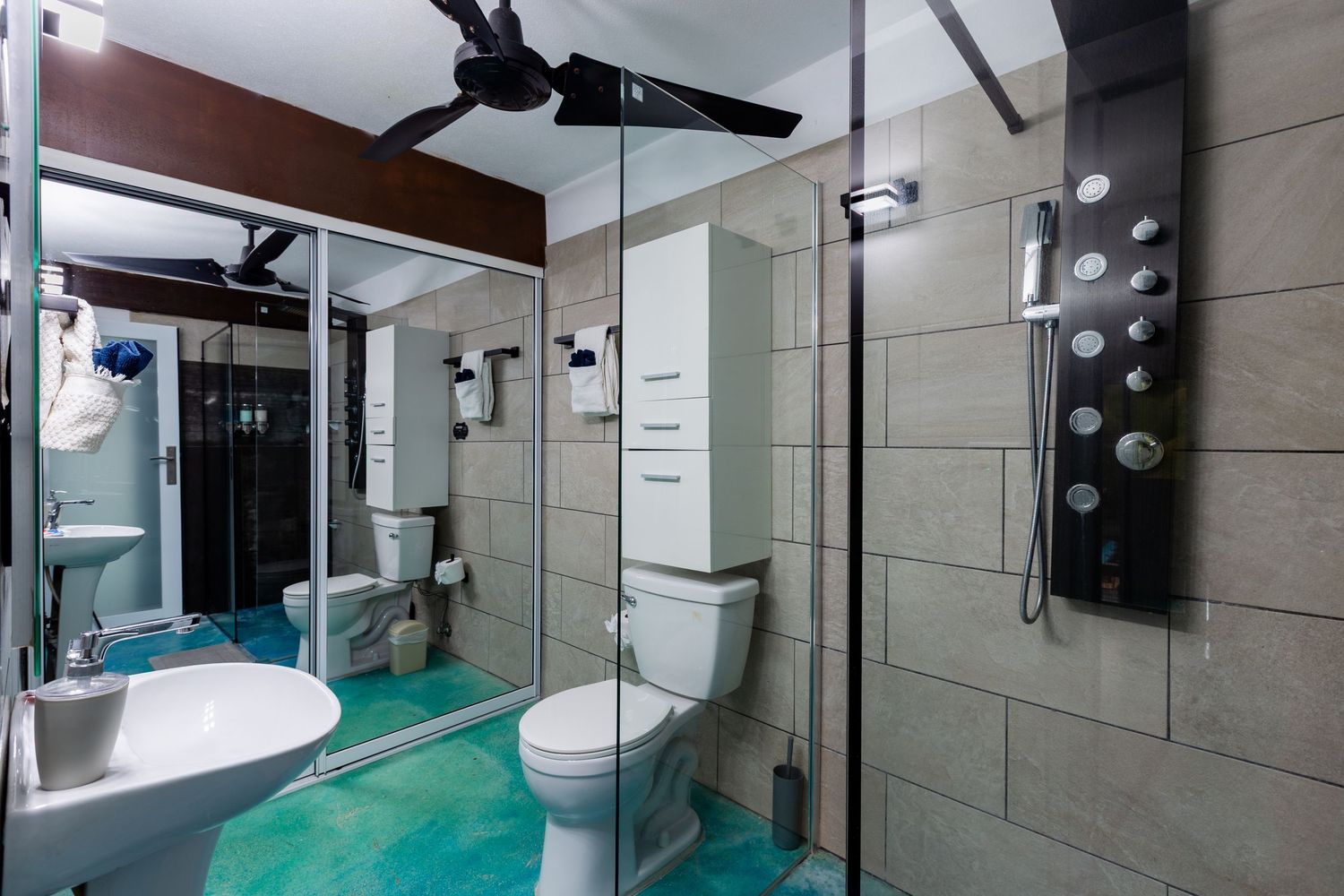 Bathroom. Beach house in Vega Baja, Puerto Rico.