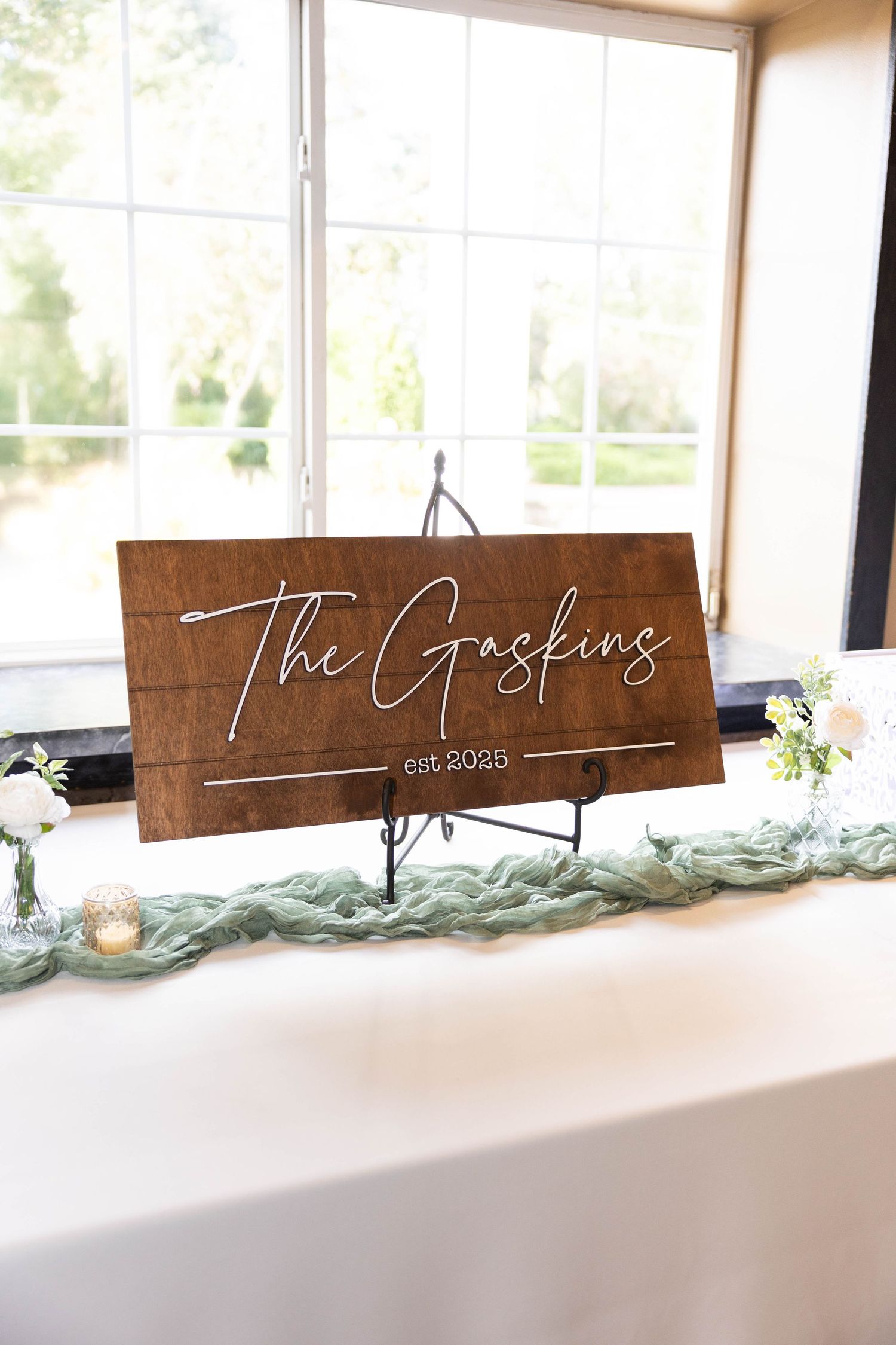 indoor barn reception detail photos in Frankfort, Illinois