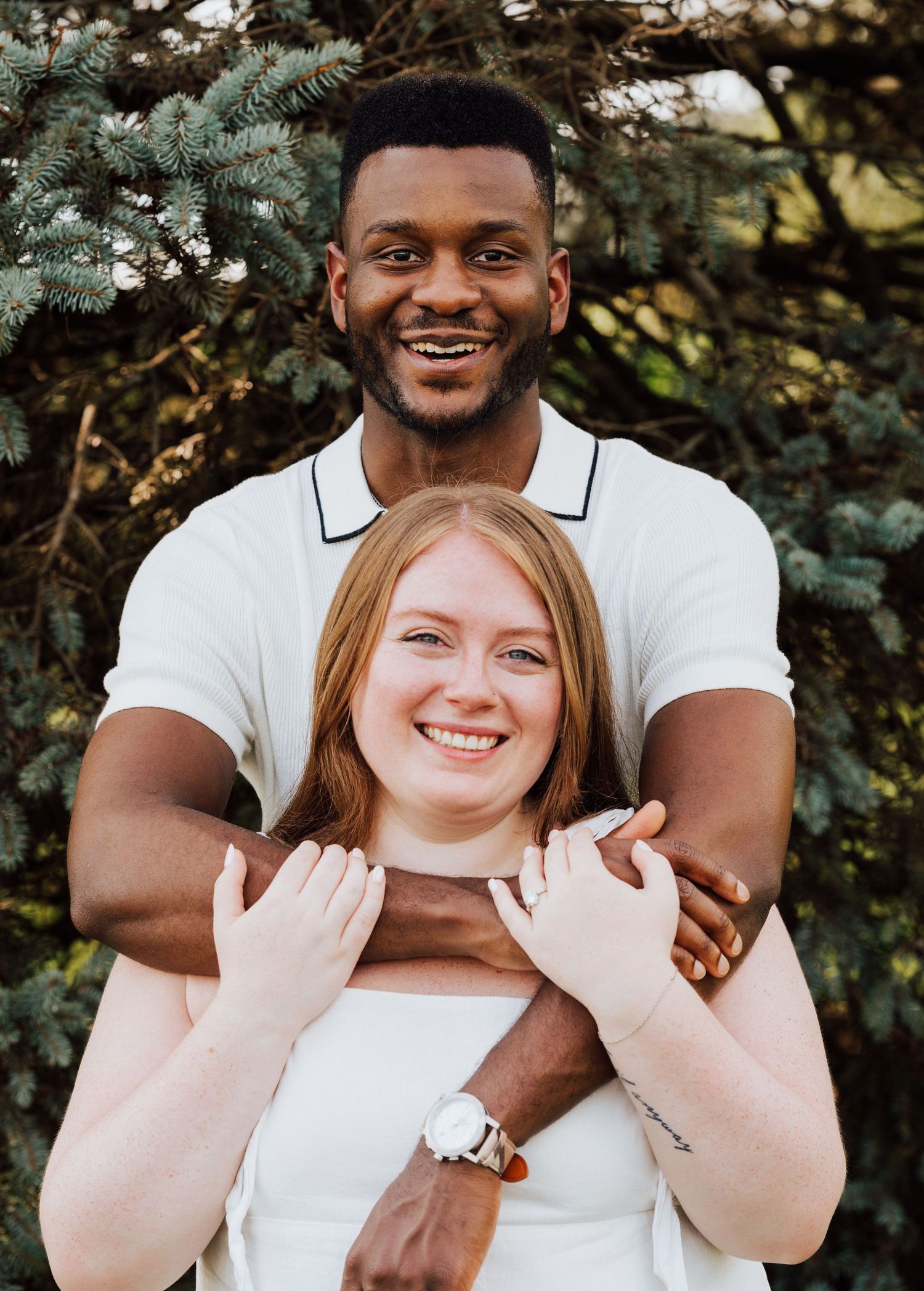 Couples portrait for Engagement Photoshoot at Waltz Vineyards Estate Winery in Manheim, PA