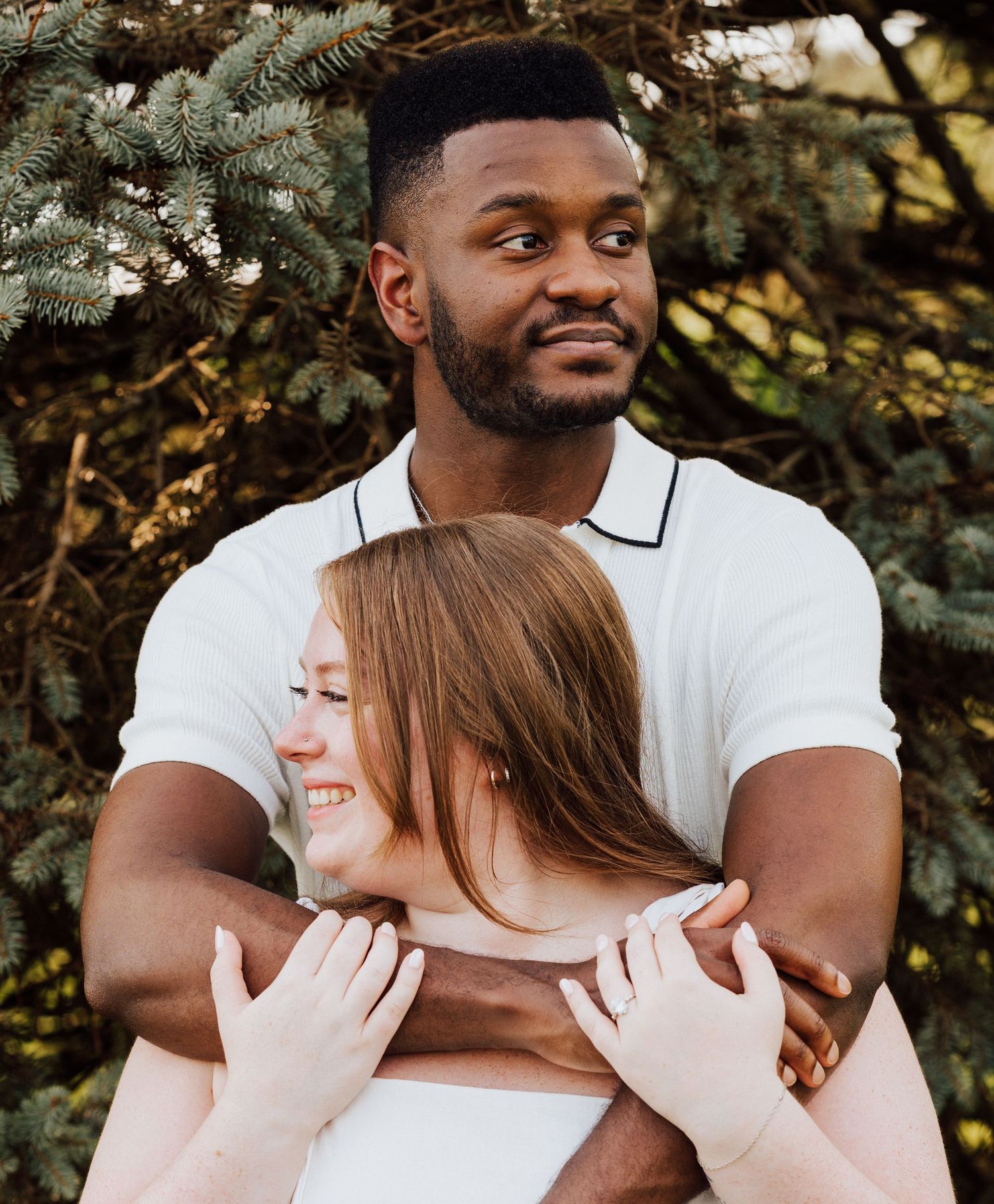 Couple posing for Engagement Photoshoot at Waltz Vineyards Estate Winery in Manheim, PA
