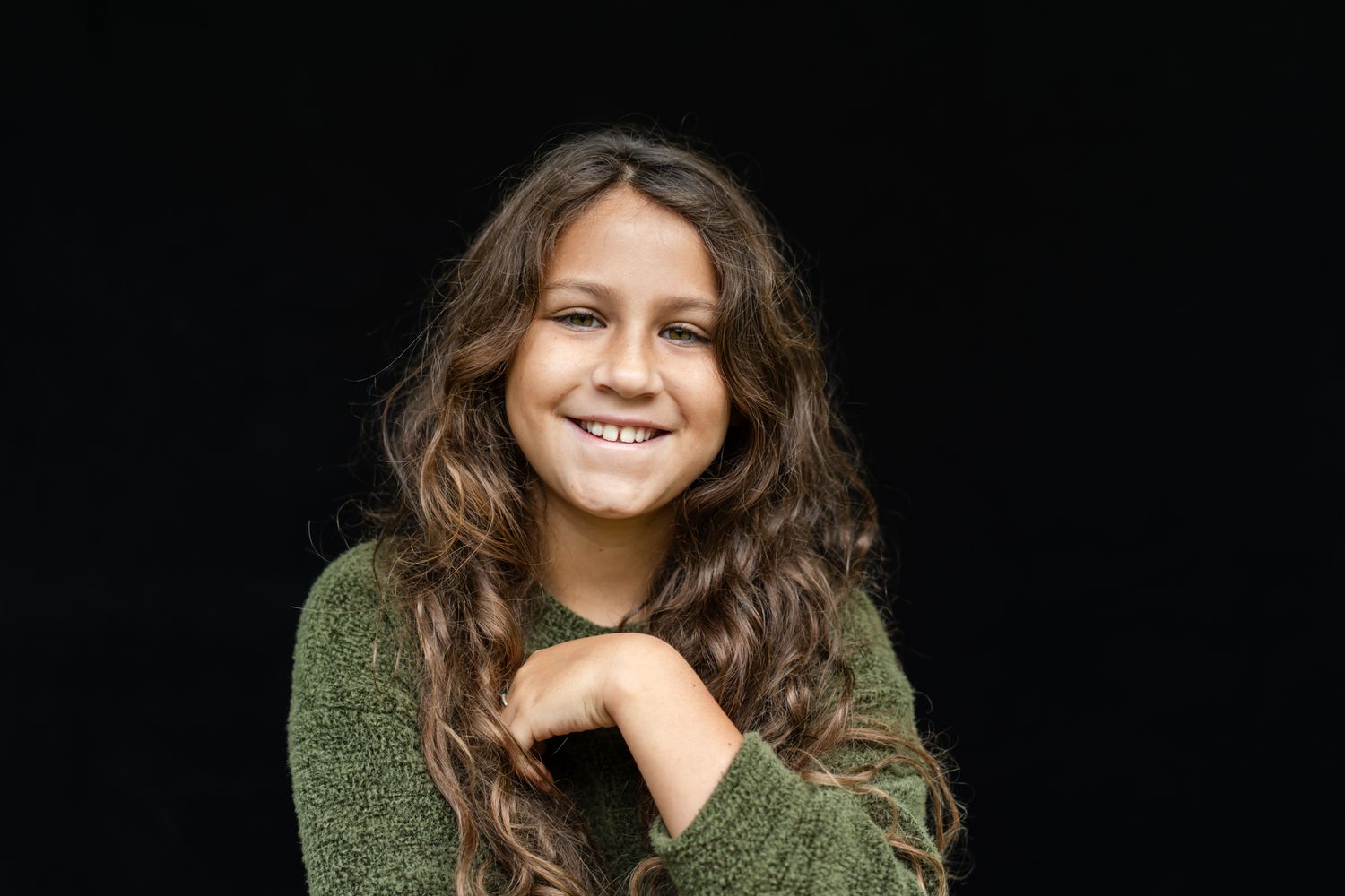 fine art school portrait of teenage girl