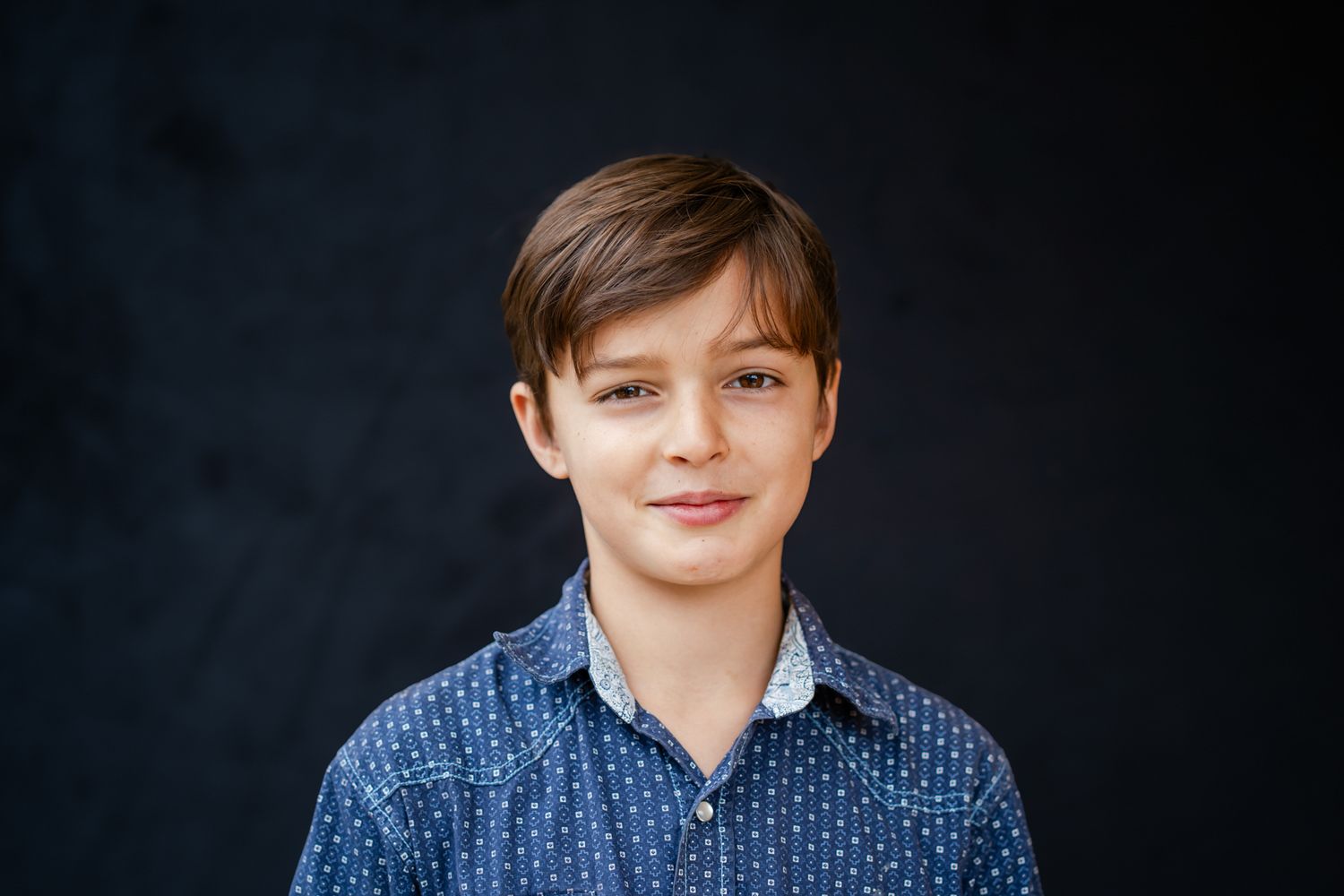 Elementary school portrait of a young boy
