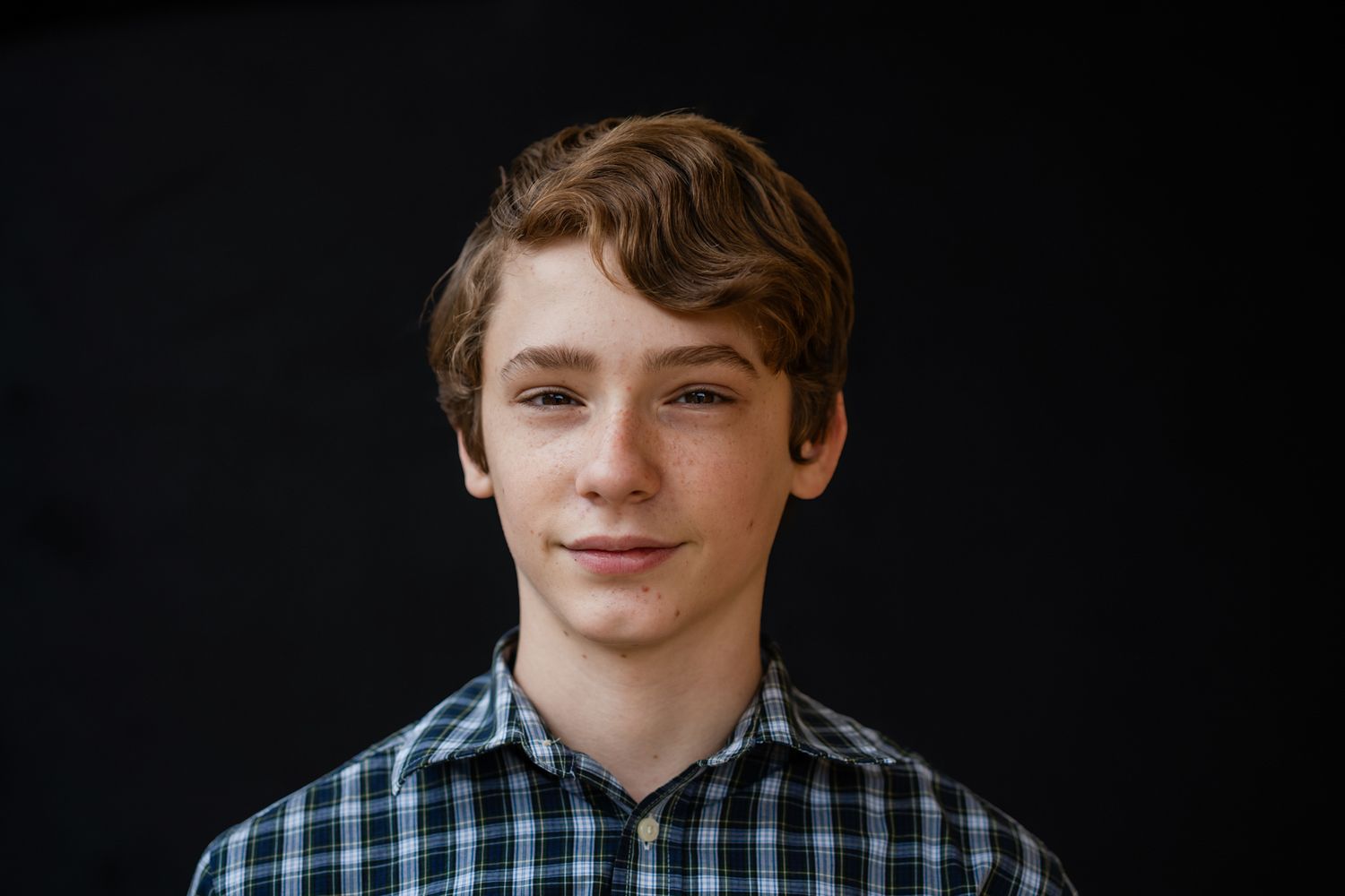 fine art school portrait of teenage boy