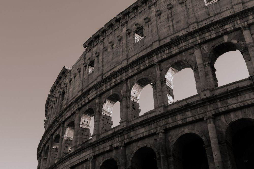 The Colosseum in Black and White