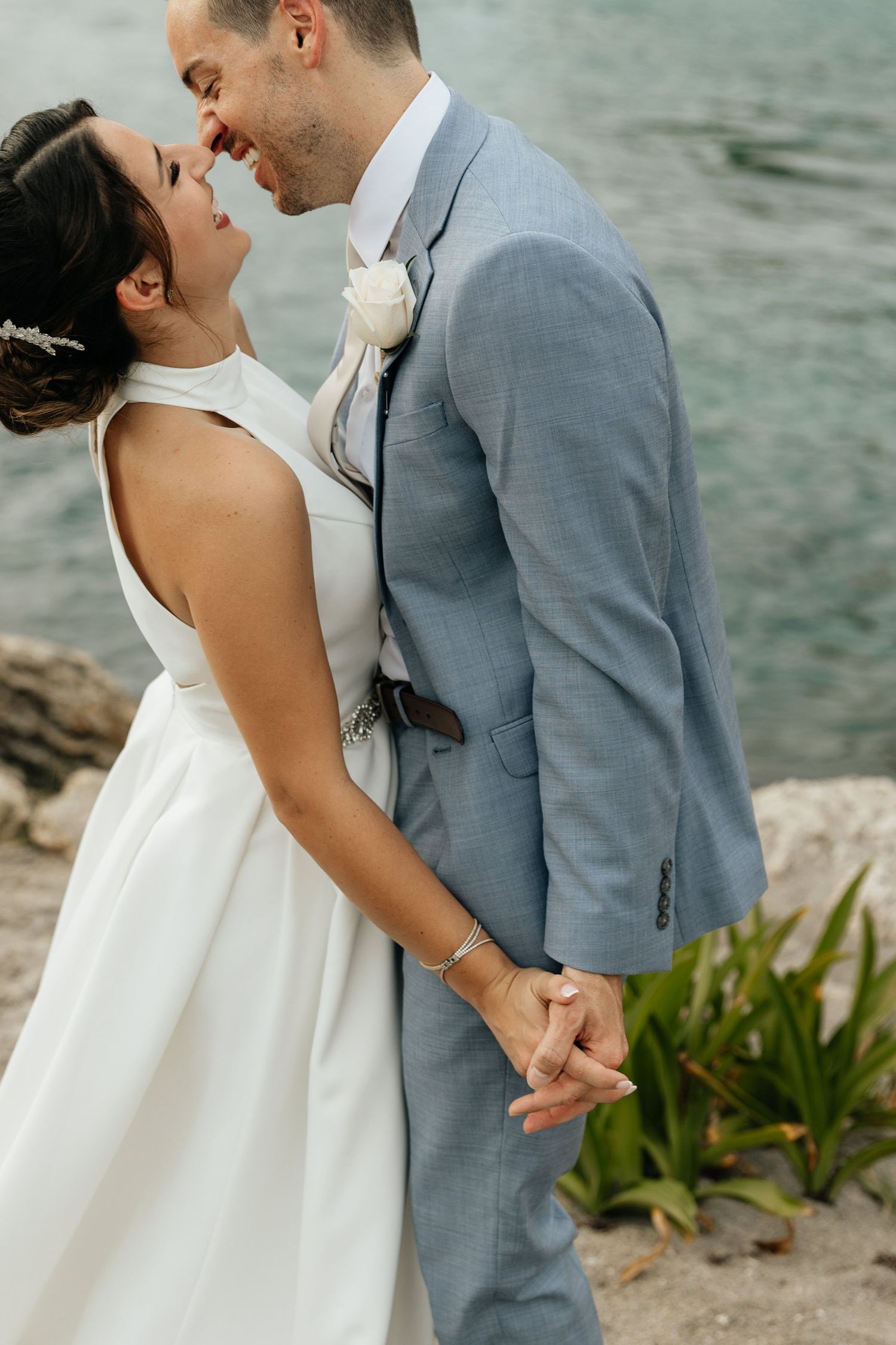 Intimate intracoastal elopement in Florida. Jacksonville Elopement Photographer, South Florida Elopement Photographer - Lindsay McDow Photo