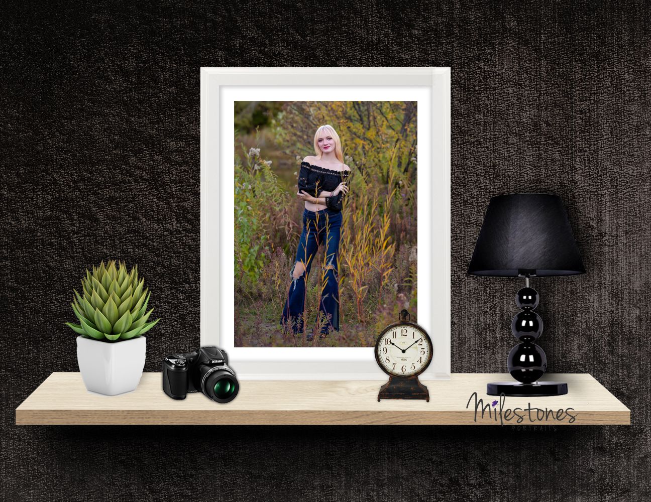 mock up of wall portrait. Boise photographer